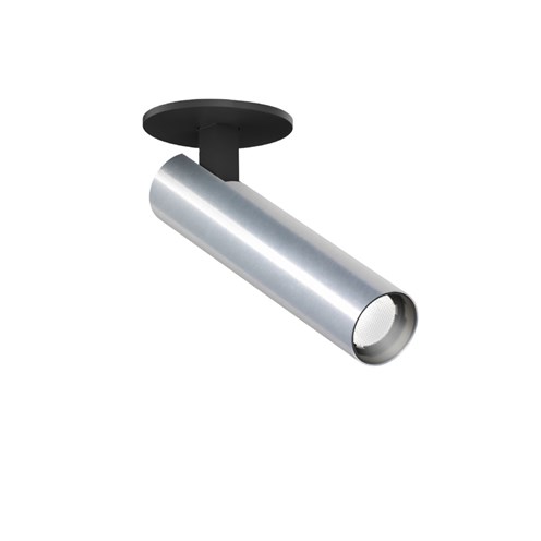 Wever & Ducré+MATCH 1.0 LED 6.1W 555lm 350mA 3000K CRI>90 30°, süvisvalgusti, harjatud alumiinium/matt must, liiteseadmeta